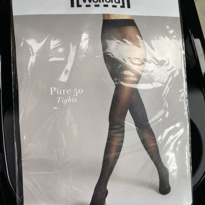 Wolford Pure 50 Tights Size Medium Admiral