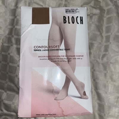 Bloch Contoursoft Ladies Convertible Tights BTan S M T0982L dance