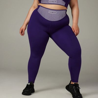 Savage X Fenty Xccentuate High-Waist Leggings Women Plus Size 2X Purple NWT