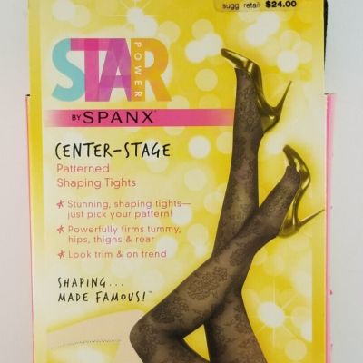 Star by Spanx Center-Stage Patterned Shaping Tights Size A (Medallion)