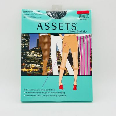 Assets by Sara Blakely Fabulous Footless Pantyhose Black Size 1 Spanx