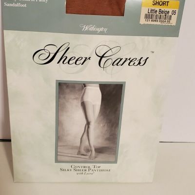 New! Worthington Sheer Caress Control Top Short Pantyhose  Sandalfoot