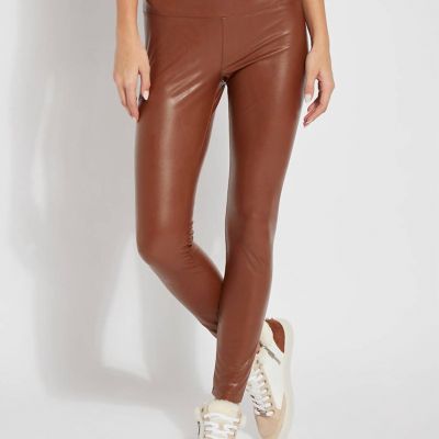 Lysse textured leather legging in Harness