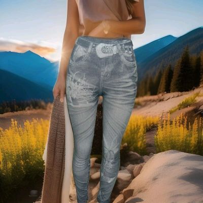 Fashionable Women's Jean Leggings - New - Stylish & Trendy - One Size Fits Most