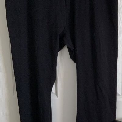 EUC SIMPLY VERA WANG WOMENS PLUS SIZE 2X BLACK LEGGINGS