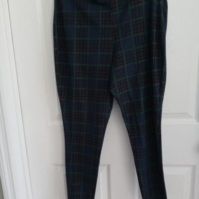 Torrid Womens Legging  Plaid  Athleisure Casual Size 2