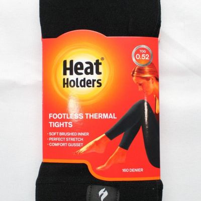 Heat Holder's Women's Footless Thermal Soft Brushed Tights AW5 Black Medium NWT