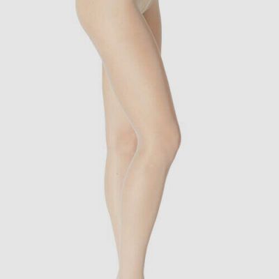 $28 Stems Women Beige 15 Denier Sheer Tights Size M