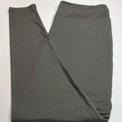 NEW LuLaRoe TC2 Leggings SOLID Fog Smoke Slate GRAY Elephant Neutral Stone Ash