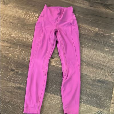 Ladies Purple Lululemon Leggings size 2 EC