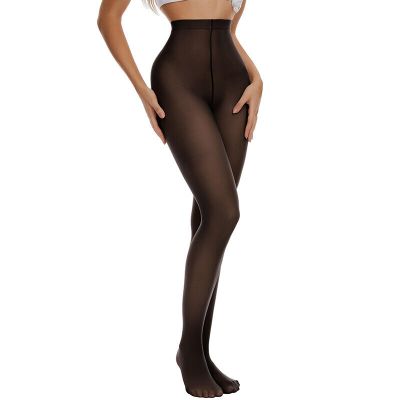 Thermal Tights Women Skin Look Warm Winter Fake Translucent Pantyhose Stockings