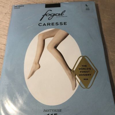 NEW FOGAL OF SWITZERLAND 115 CARESSE SHEER 20 DEN PANTYHOSE 1210 BRAZIL - L