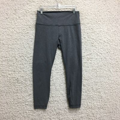 Lululemon Pants 12 Womens Gray Leggings Tight Pull On Ankle Workout Yoga Gym