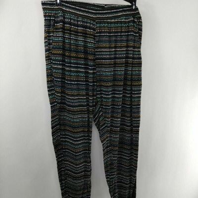 H&M Women Size XL Multicolor Elastic Waist Stretch Fit Style Yoga Comfy Leggings