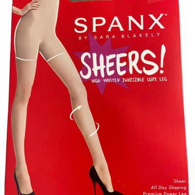 SPANX SHEERS!  High-Waisted Invisible Luxe Leg E 20024R Nude03 NWT