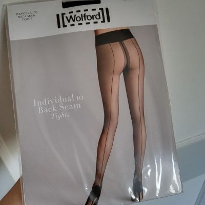 Wolford Individual 10 Back Seam Tights XS