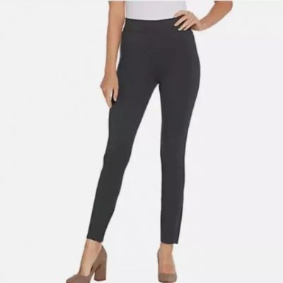 Spanx Ponte Ankle-Length Slimming Leggings Pants Medium Petite Black 20262Q NEW