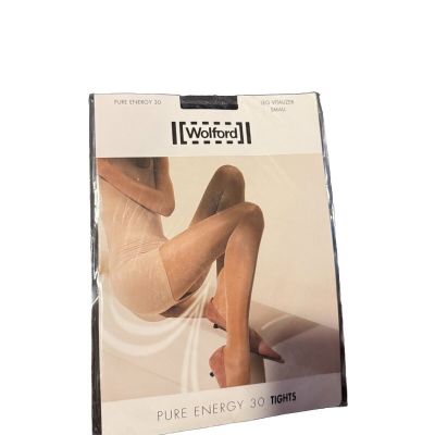 WOLFORD Pure Energy 30 Leg Vitalizer 18373 - Size Small - Black - New