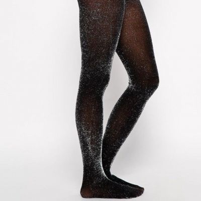 Black Glitter Tights