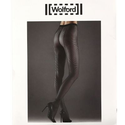 Wolford Black Louie Tights Sahara/Black L78302 Womens Size S