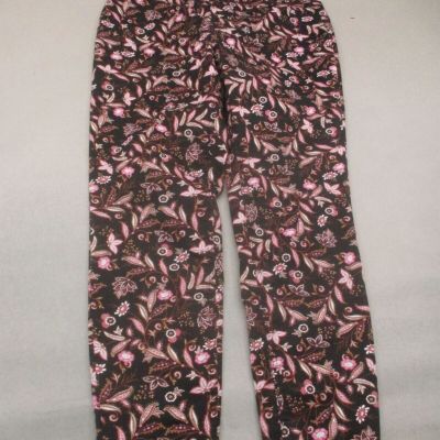 Terra Sky Size 14W Womens Floral Stretch Waist Mid Rise Compression Leggings 836