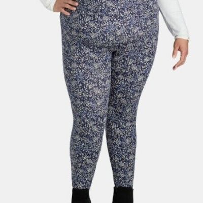 Terra & Sky  NEW?Womans Printed High rise PLUS Leggings size 4X~Feathers Texture