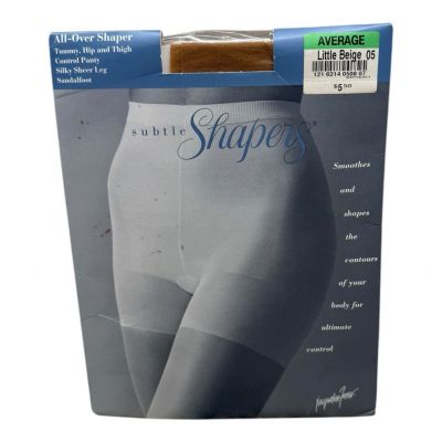 Jacqueline Ferrar Subtle Shapers All Over Shaper Pantyhose Average Little Beige