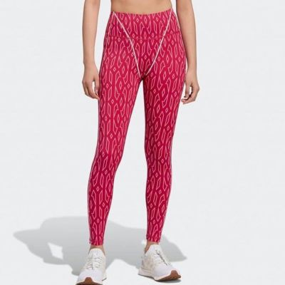 Adidas X Ivy Park Beyonce Icy Pink Monogram Workout Leggings Plus Size 2X