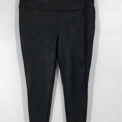 Seven 7 Womens Black Elastic Waist Skinny Leg Ankle Leggings Size X-Large