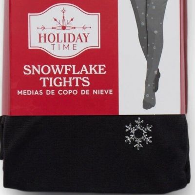 Way To Celebrate Women's Holiday Snowflake Tights, 2 Pack - Size 3X