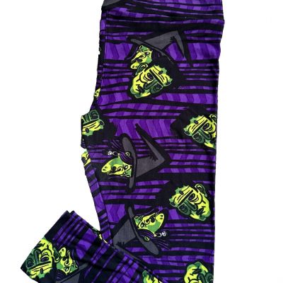 Women's LulaRoe Frankenstein Witches Monster Halloween Leggings Sz TC