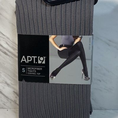 Apt. 9 Microfiber Tights Control Top Size Small Gray USA NEW!