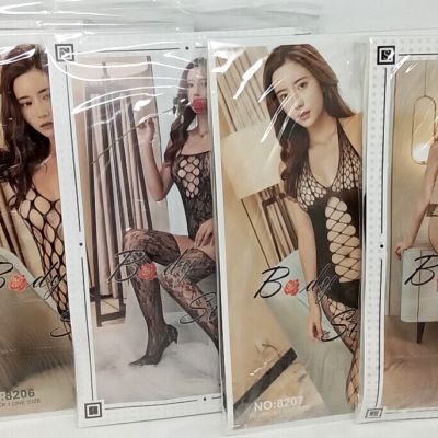 Fishnet Full Body Stockings - 5 Variety Pack - NEW/SHIPS FREE