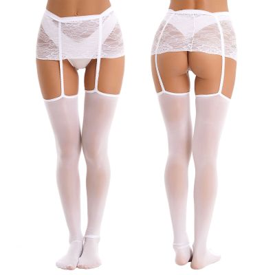 US-Women Thigh-High Stockings Tights Suspender Garter Belts Pantyhose Stocking