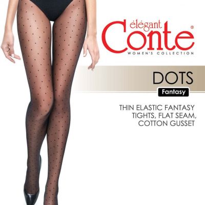 Conte Tights Dots - Trendy Fashion Fancy Polka Dot Pattern Fantasy Pantyhose