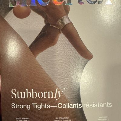 Sheertex Stubbornly Strong Sheer Tights Size Small Black