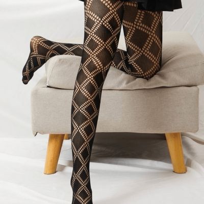 Diamond Patterned Tights