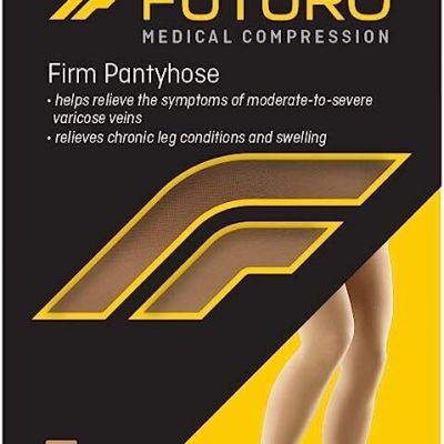 Futuro Women's Restoring Support Pantyhose Compression Nude Large 1 ct Pack of 6