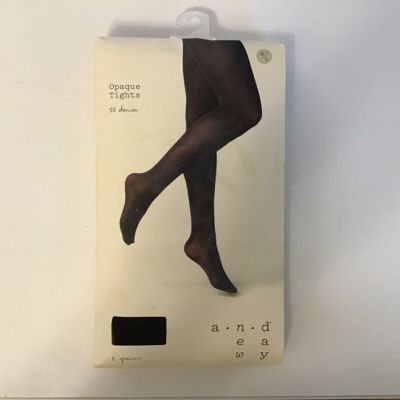 N/W/B A New Day Ebony Opaque Tights Size Medium/Large. (2 PACK) from Target