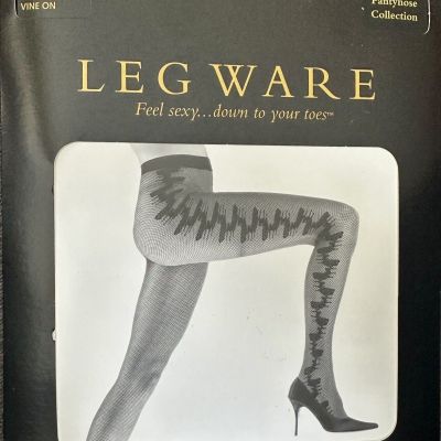 Frederick’s Of Hollywood LegWare BLACK Faux Fishnet Pantyhose Flowers Sz M