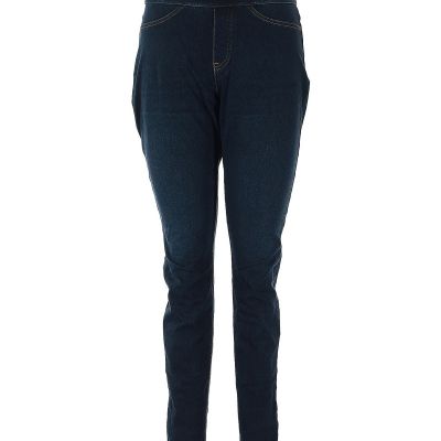 Hue Women Blue Jeggings M