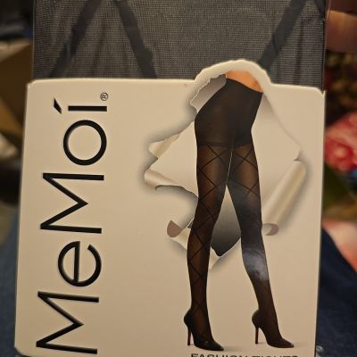 Women's Elegant Sheer Diamond-Patterned Fashion Tights S/m