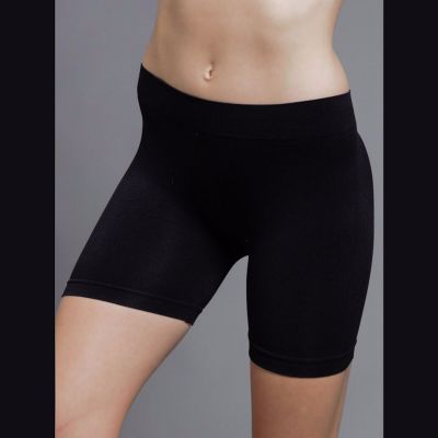 Seamless Stretch Bike Shorts Solid Colors Spandex Workout Basic Plain Tight Pant