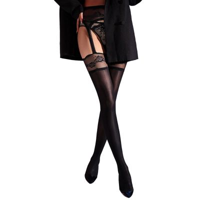 Womens Stockings Tempting Pantyhose Nightclub Tights High Waist Clubwear Lace