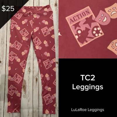 LuLaRoe NEW For The Win Collection Leggings TC2 Sizes 18+ Sports Acting