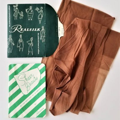 vintage REALSILK 100perc NYLON HOSIERY indianapolis in Real-eez Top 10.5 28-A color