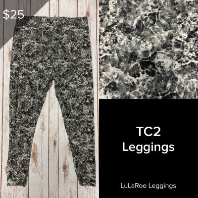 LuLaRoe NEW Leggings TC2 (Tall & Curvy 2) Buttery Soft Sz 18+ RARE Print