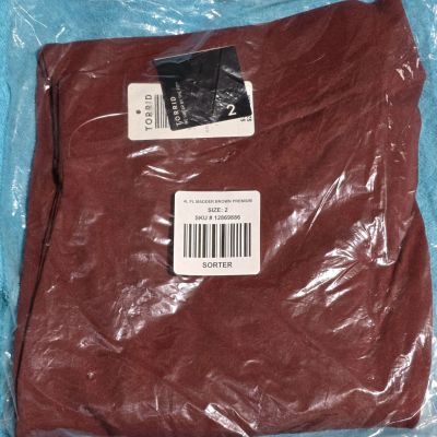 **NEW**  Torrid Madder Brown Leggings, Size 2