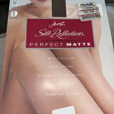 Hanes Silk Reflections Perfect Matte Style D0Q50 Size AB Perfect Cocoa