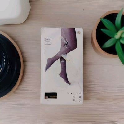 1 Pair TIGHTS A NEW DAY Opaque Gray Heather 50 Denier Medium/ Large New